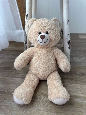 Build-A-Bear Tan Swirl Curl Happy Hugs Cream Light Brown Teddy Bear Plush 16"